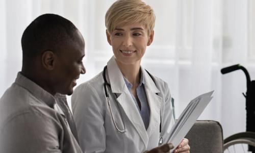 Adult Gerontology Acute Care Nurse Practitioner with Patient Banner Adult Gerontology Acute Care Nurse Practitioner with Patient